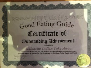 Food certificate   